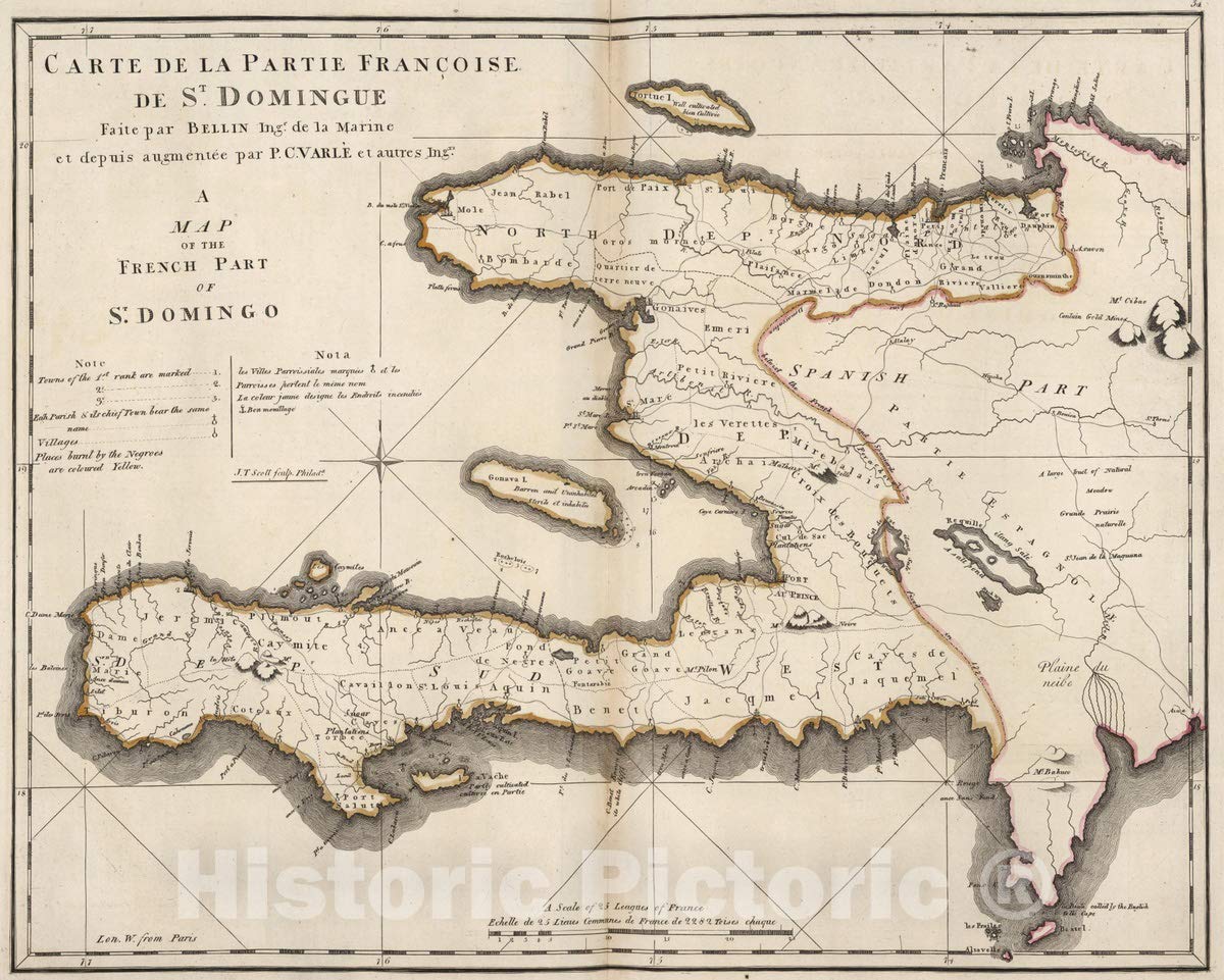 François-Marie PAST-PRESENT Amazon.com: Historic Map : Haiti, 1818 Carte De La Partie